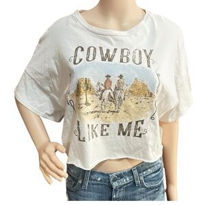 NWT Altar’d State “Cowboy Like Me” cropped tshirt. Sz XL